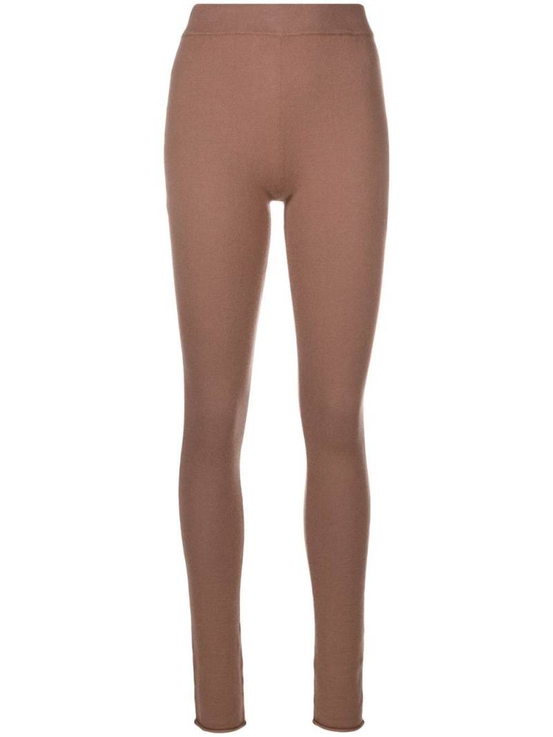 JOSEPH slim-cut rolled-cuff leggings - Brown von JOSEPH