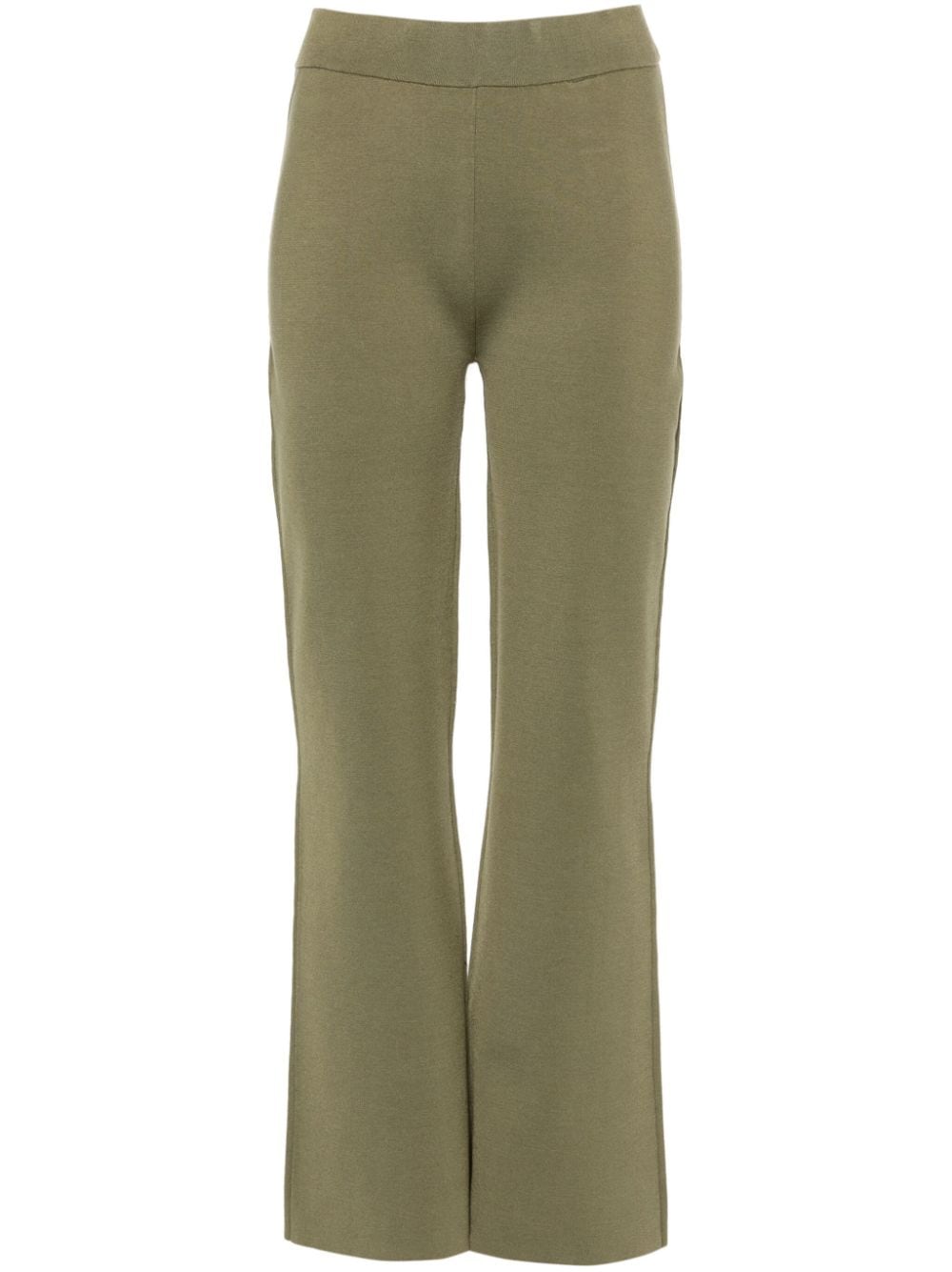 JOSEPH straight stretch-silk trousers - Green von JOSEPH