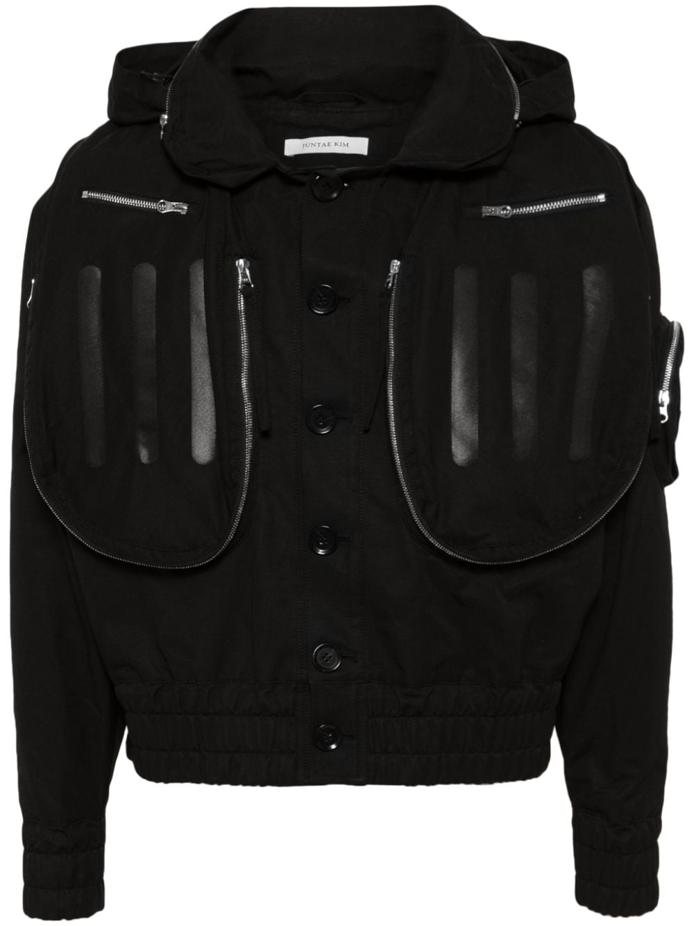 JUNTAE KIM hooded long-sleeve jacket - Black von JUNTAE KIM