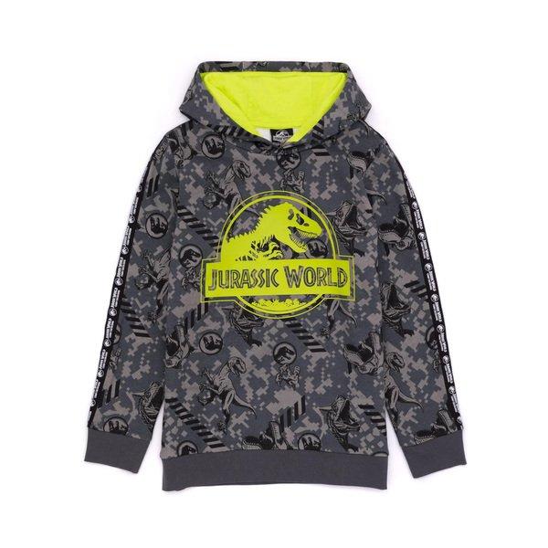 Kapuzenpullover Jungen Grau 128 von JURASSIC WORLD