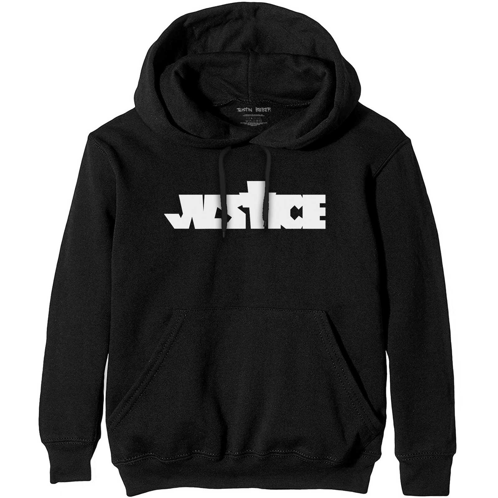 Justice Kapuzenpullover Damen Schwarz S von JUSTIN BIEBER