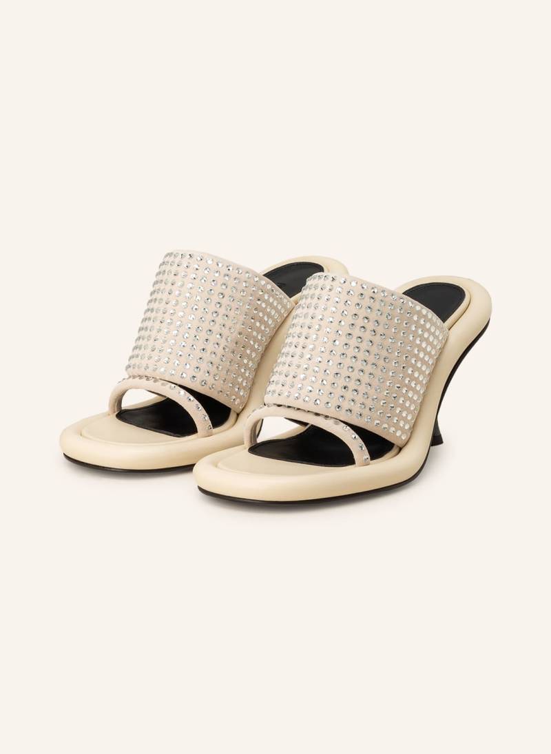 Jw Anderson Mules Bumper Mit Schmucksteinen beige von JW ANDERSON