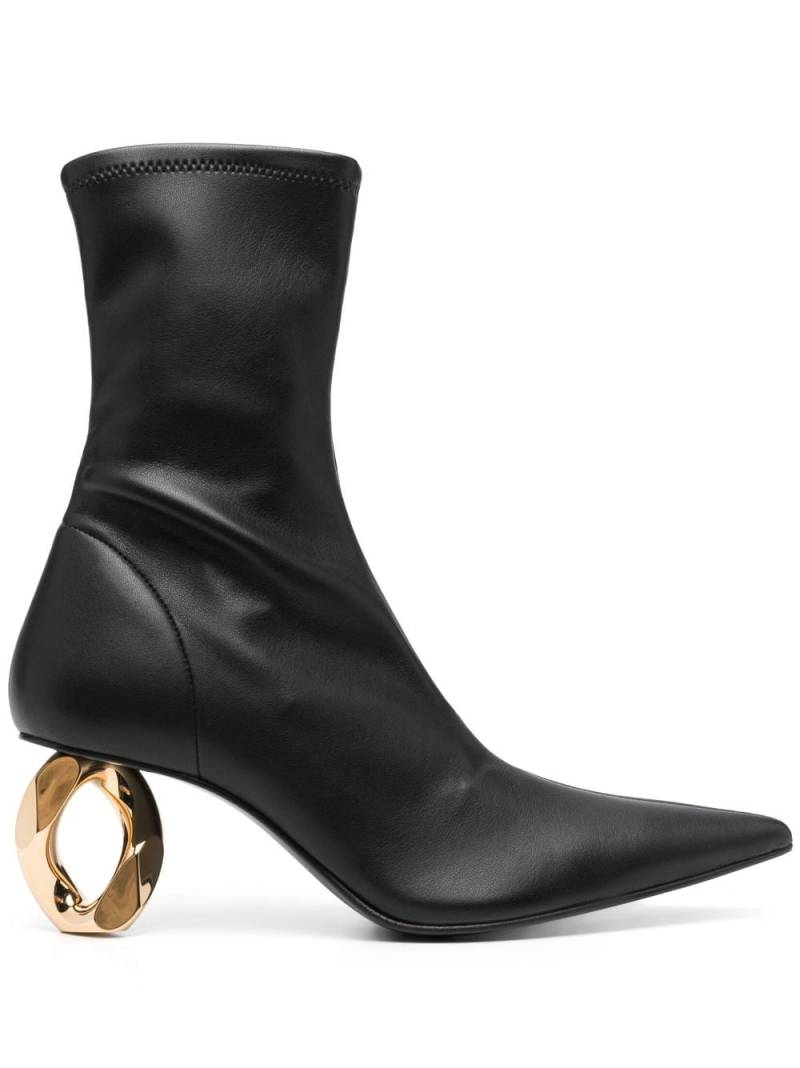 JW Anderson 70mm sculpted-heel ankle boots - Black von JW Anderson