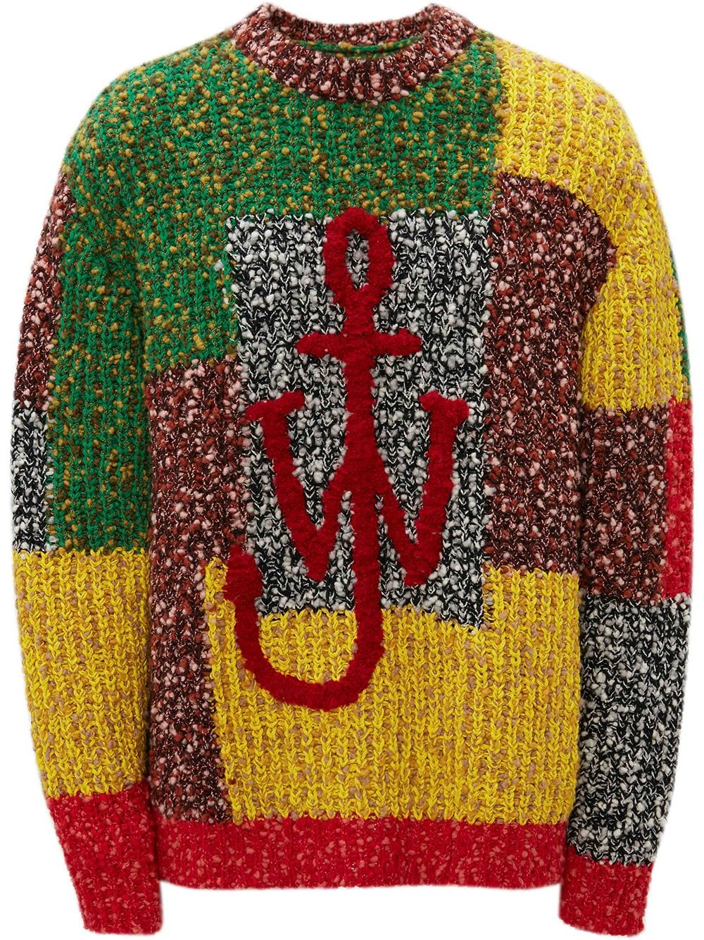 JW Anderson Anchor patchwork-design jumper - Multicolour von JW Anderson