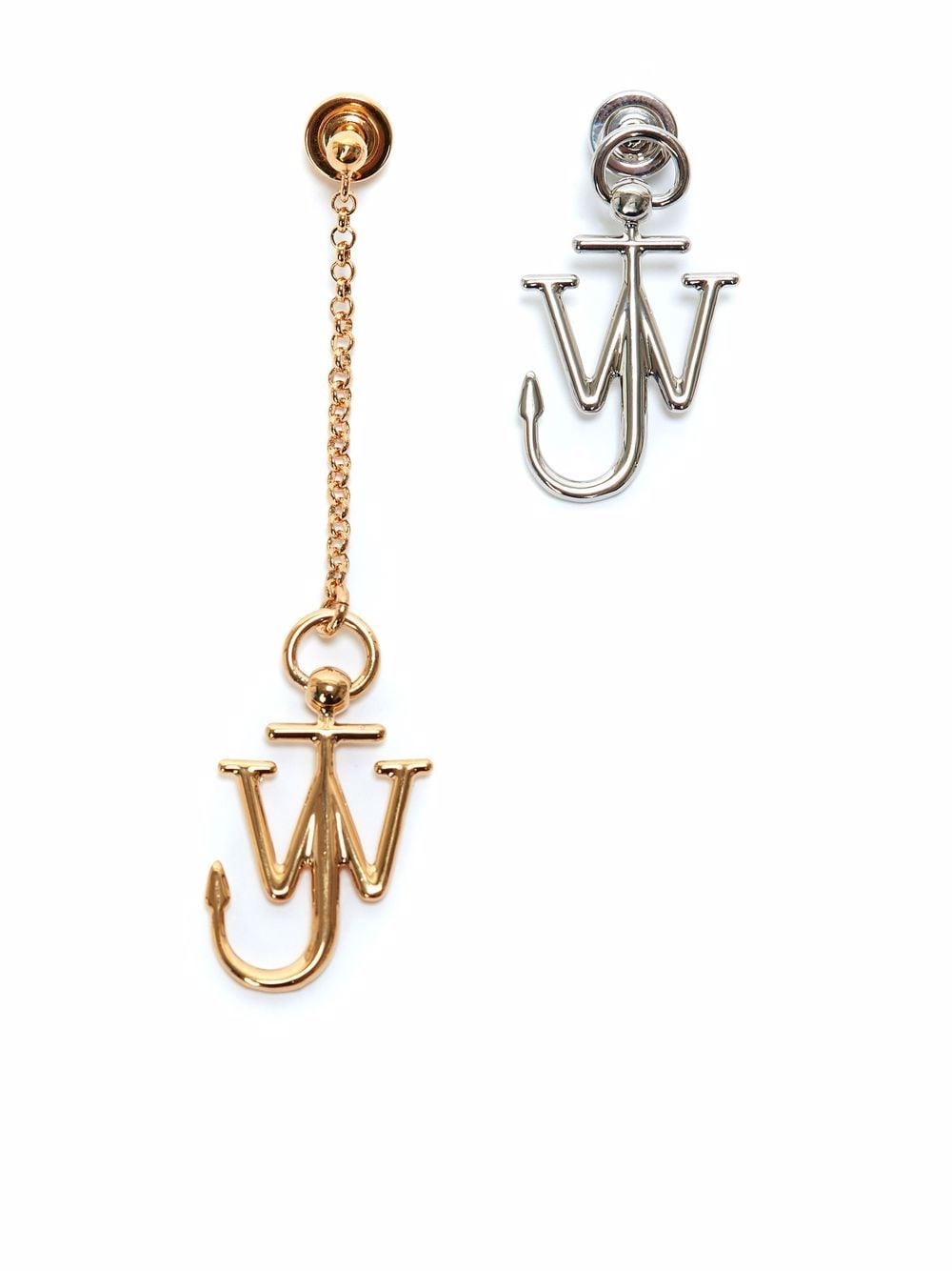 JW Anderson asymmetric anchor earrings - Gold von JW Anderson