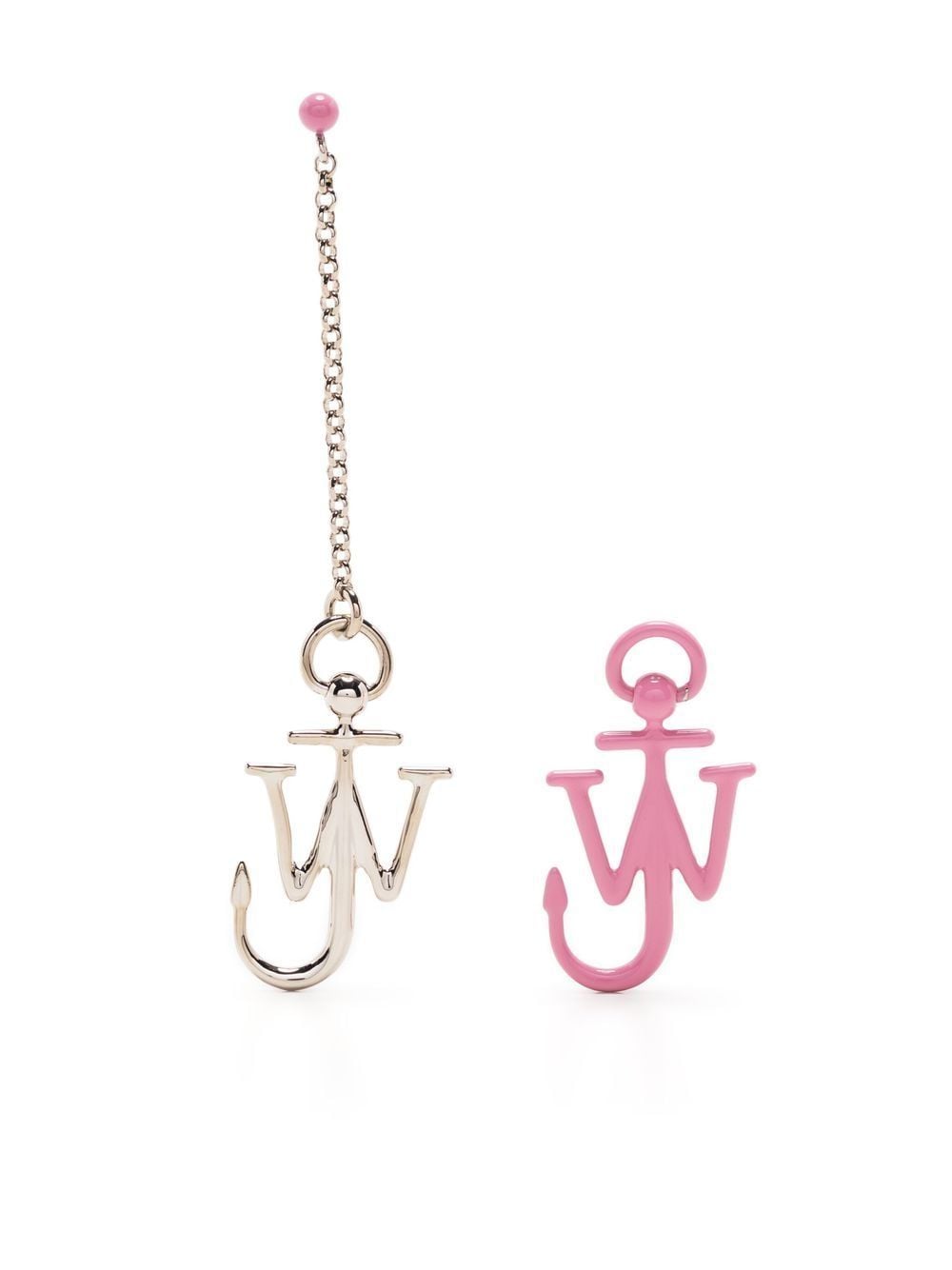 JW Anderson Anchor asymmetric earrings - Silver von JW Anderson