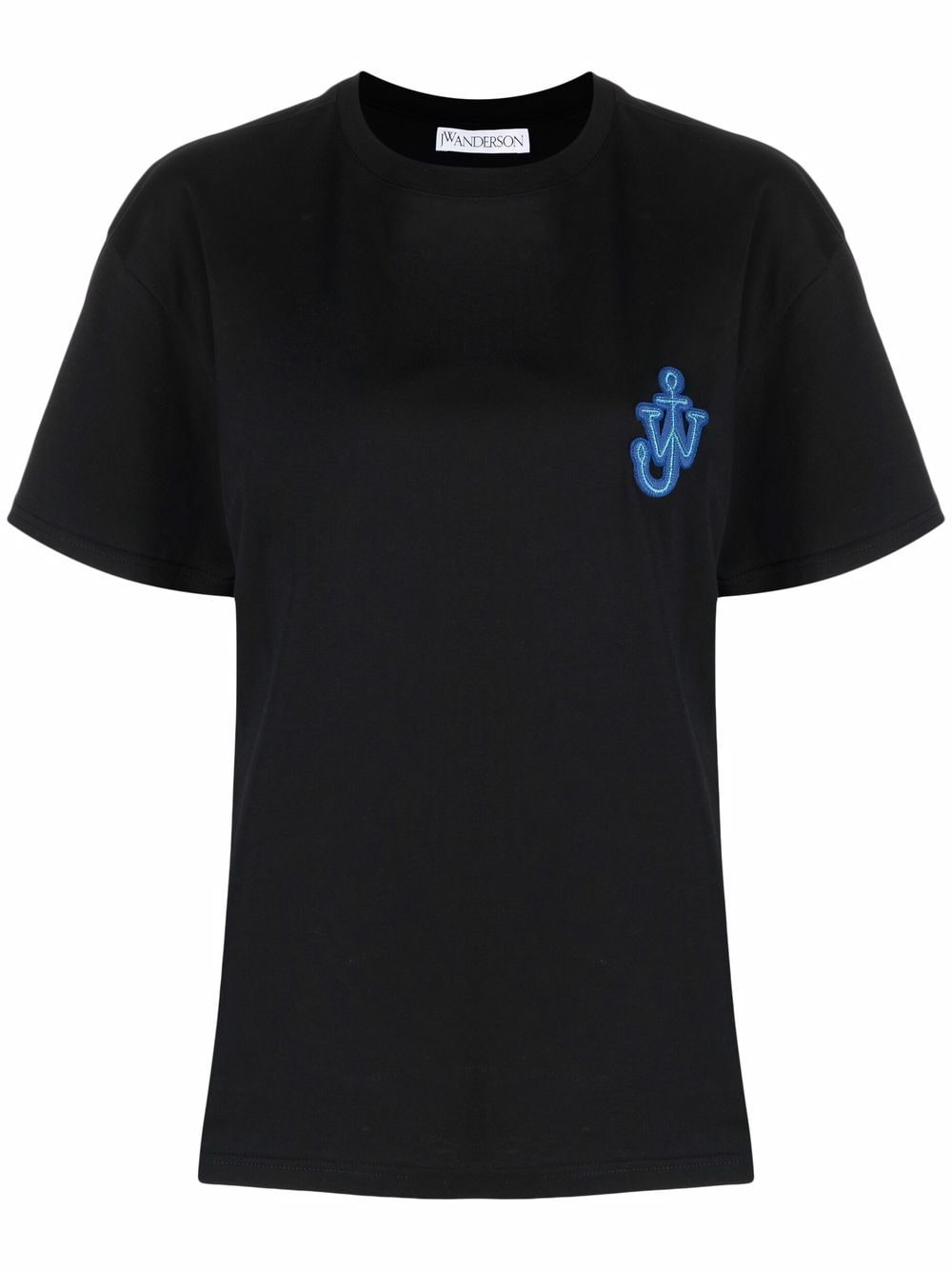 JW Anderson Anchor logo-patch T-shirt - Black von JW Anderson