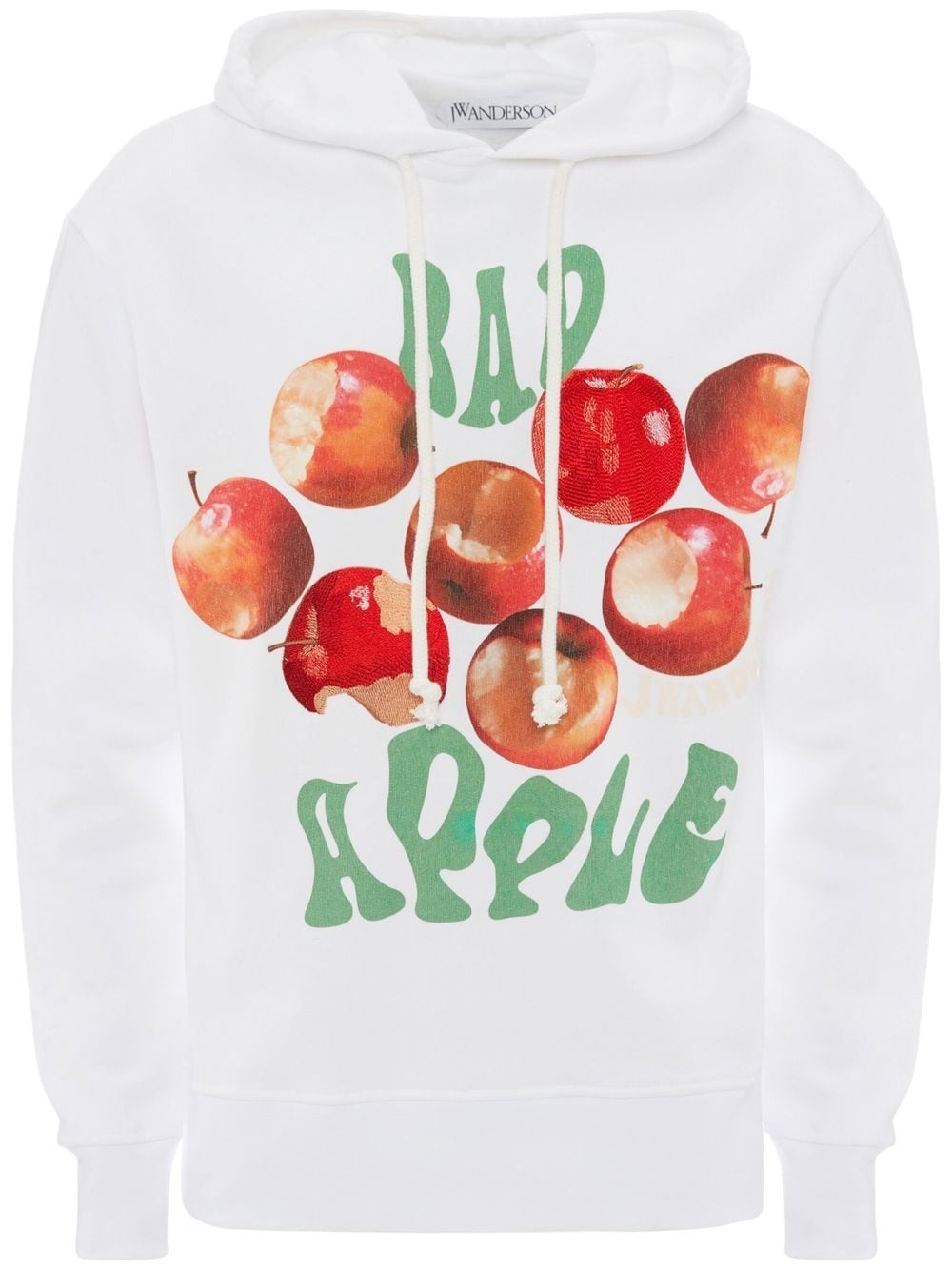 JW Anderson Bad Apple graphic-print hoodie - White von JW Anderson