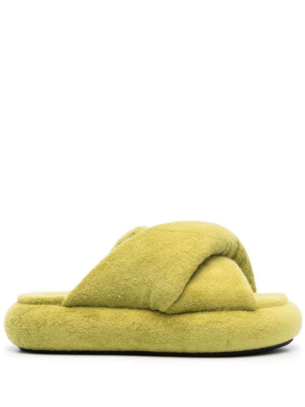 JW Anderson Bumper Twist platform slippers - Green von JW Anderson