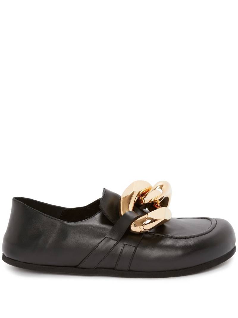JW Anderson Chain leather loafers - Black von JW Anderson