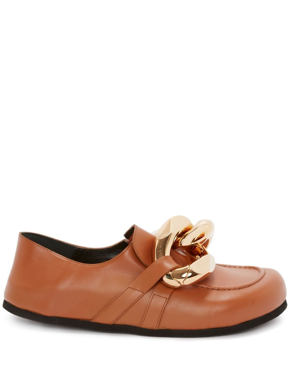 JW Anderson Chain leather loafers - Brown von JW Anderson