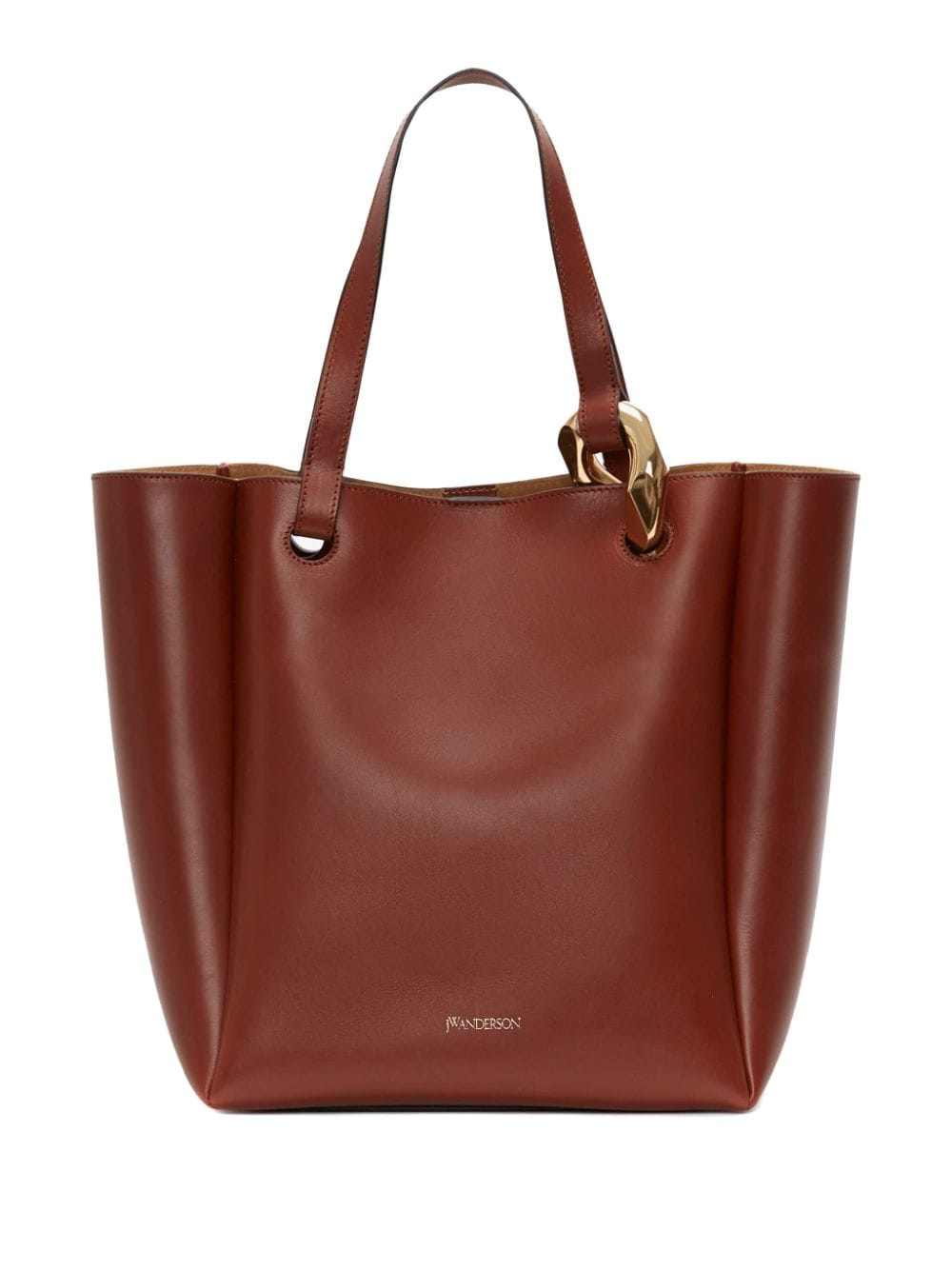 JW Anderson Corner leather tote bag - Brown von JW Anderson