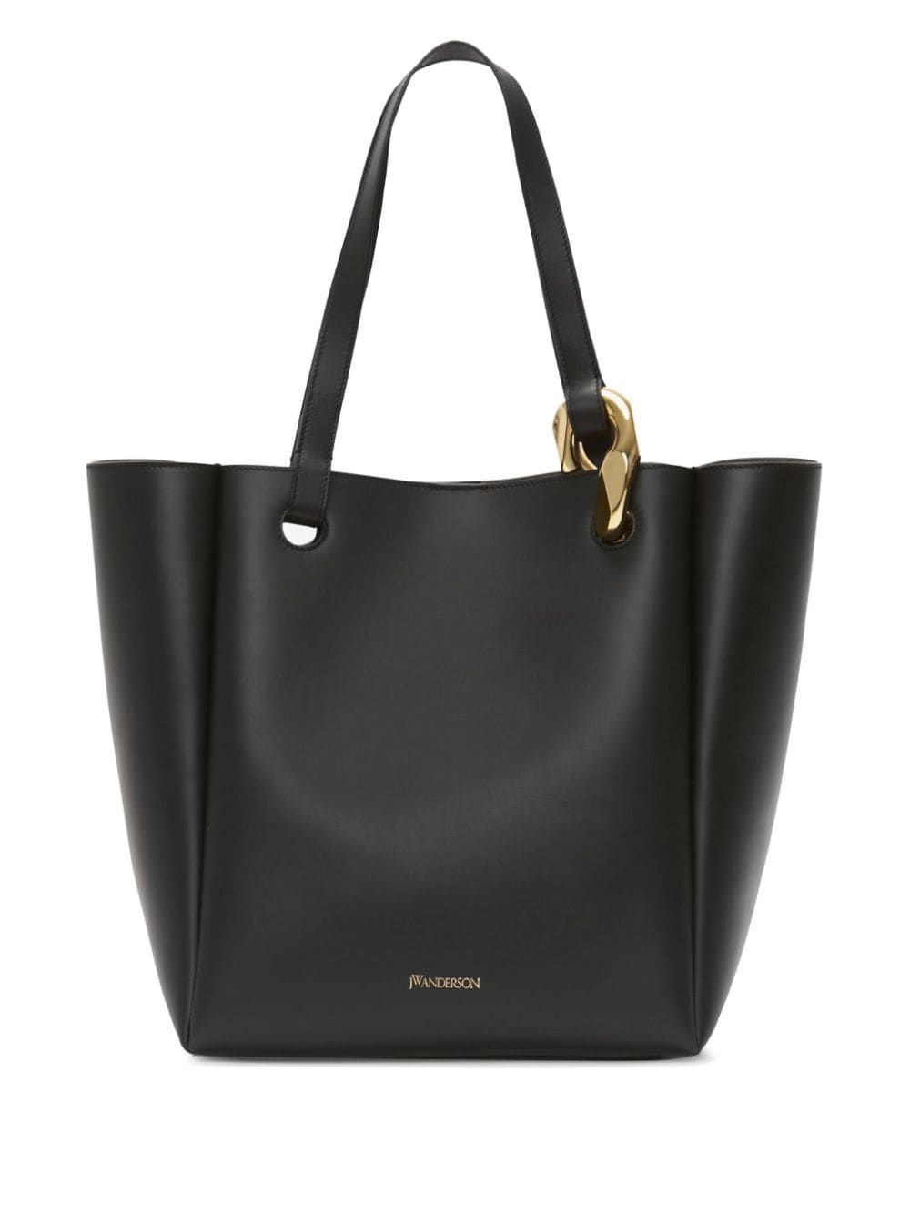 JW Anderson JWA Corner leather tote bag - Black von JW Anderson