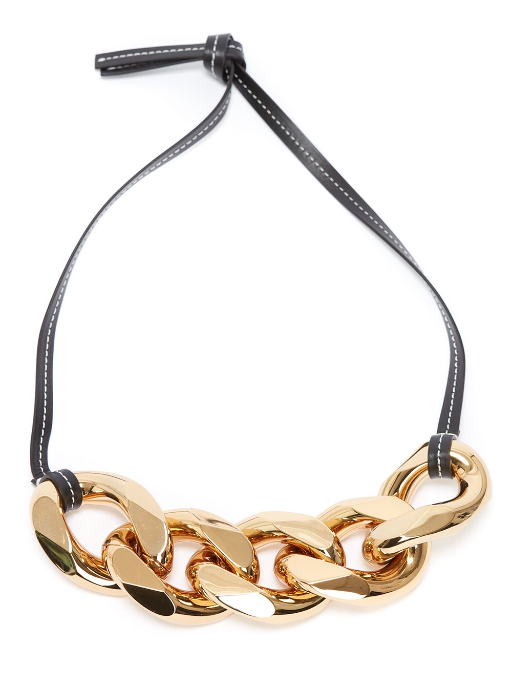 JW Anderson large chain-link necklace - Black von JW Anderson