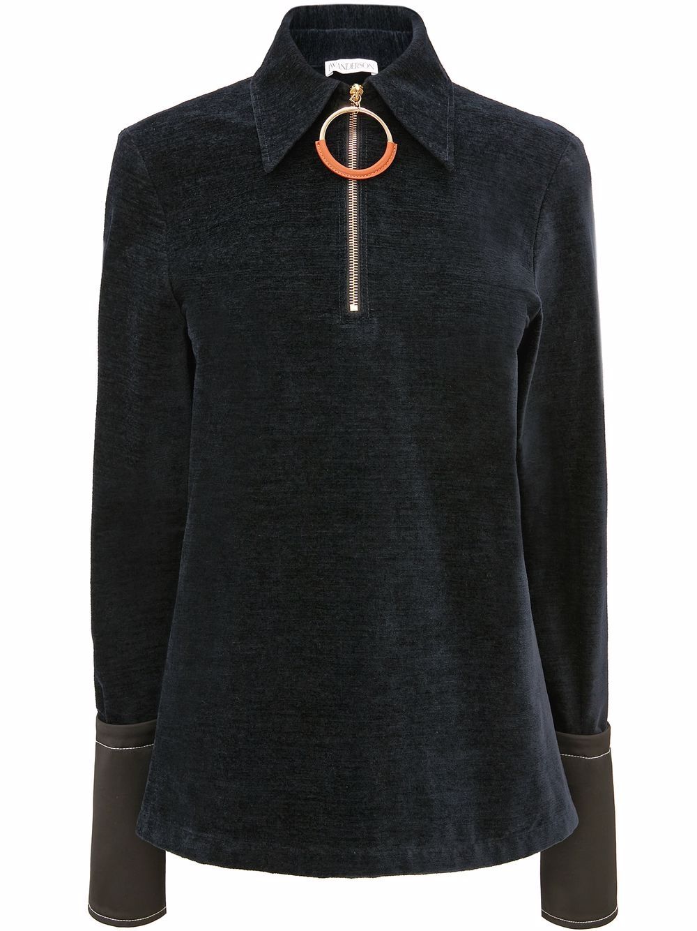 JW Anderson ring-pull long-sleeve top - Blue von JW Anderson