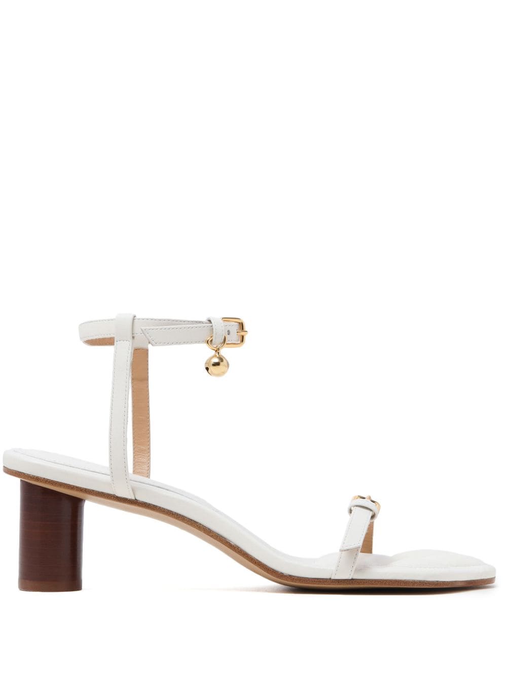 JW Anderson Paw leather sandals - White von JW Anderson