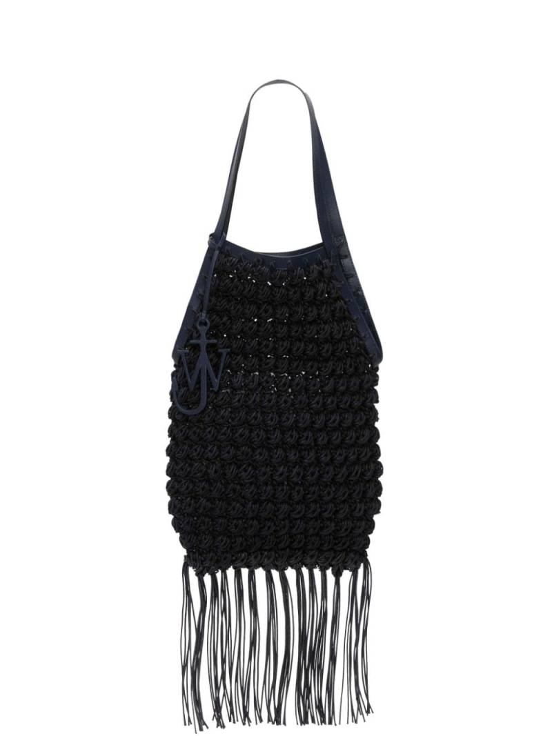 JW Anderson Popcorn crochet tote bag - Blue von JW Anderson