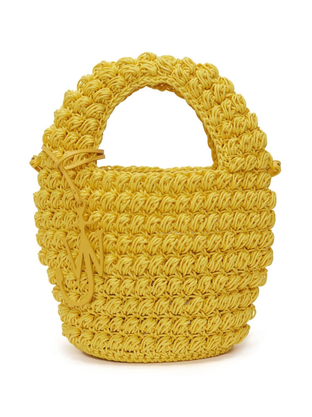 JW Anderson Popcorn knitted tote bag - Yellow von JW Anderson