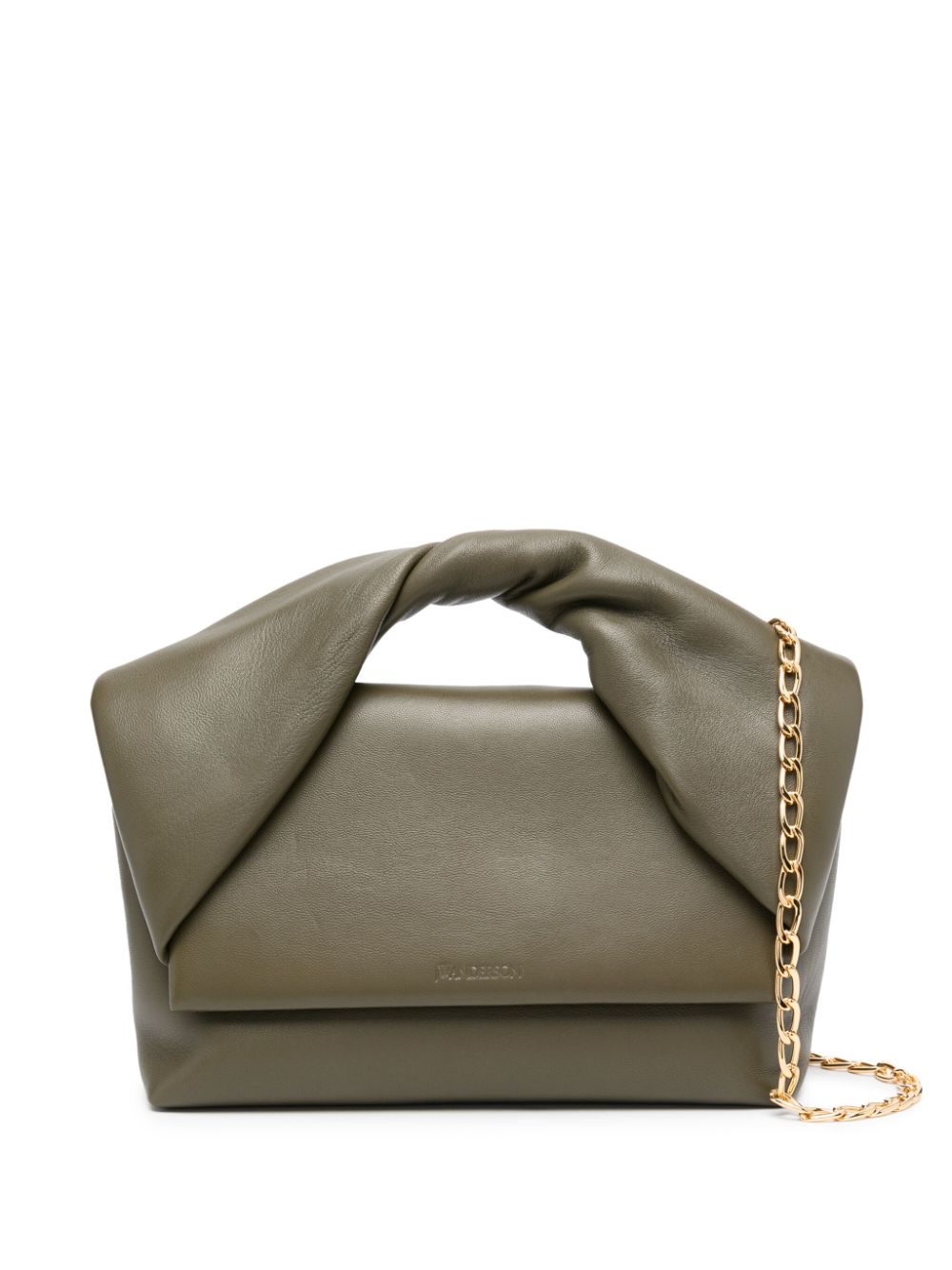JW Anderson Twister leather tote bag - Green von JW Anderson