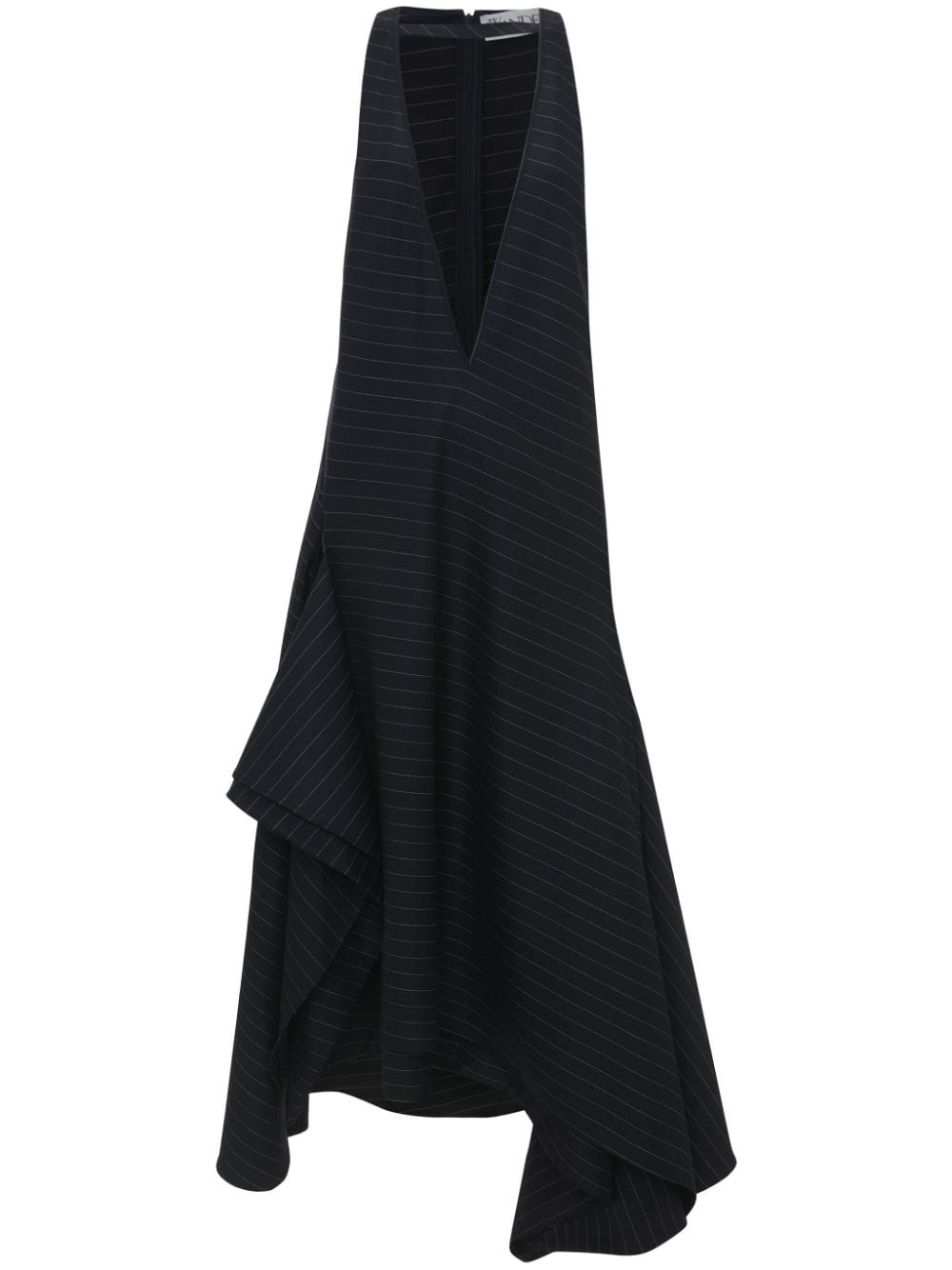 JW Anderson V-neck panelled midi dress - Blue von JW Anderson