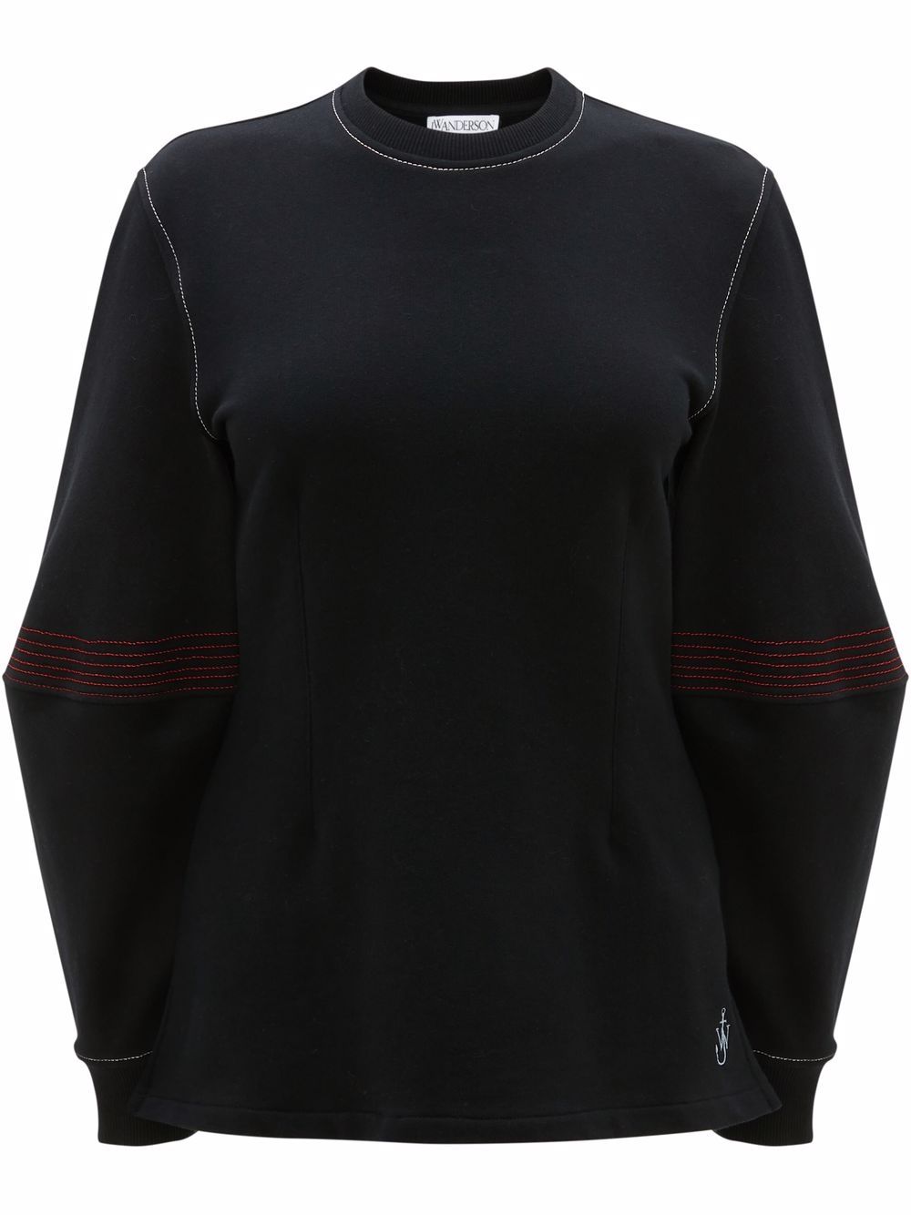 JW Anderson balloon-sleeve cotton sweatshirt - Black von JW Anderson