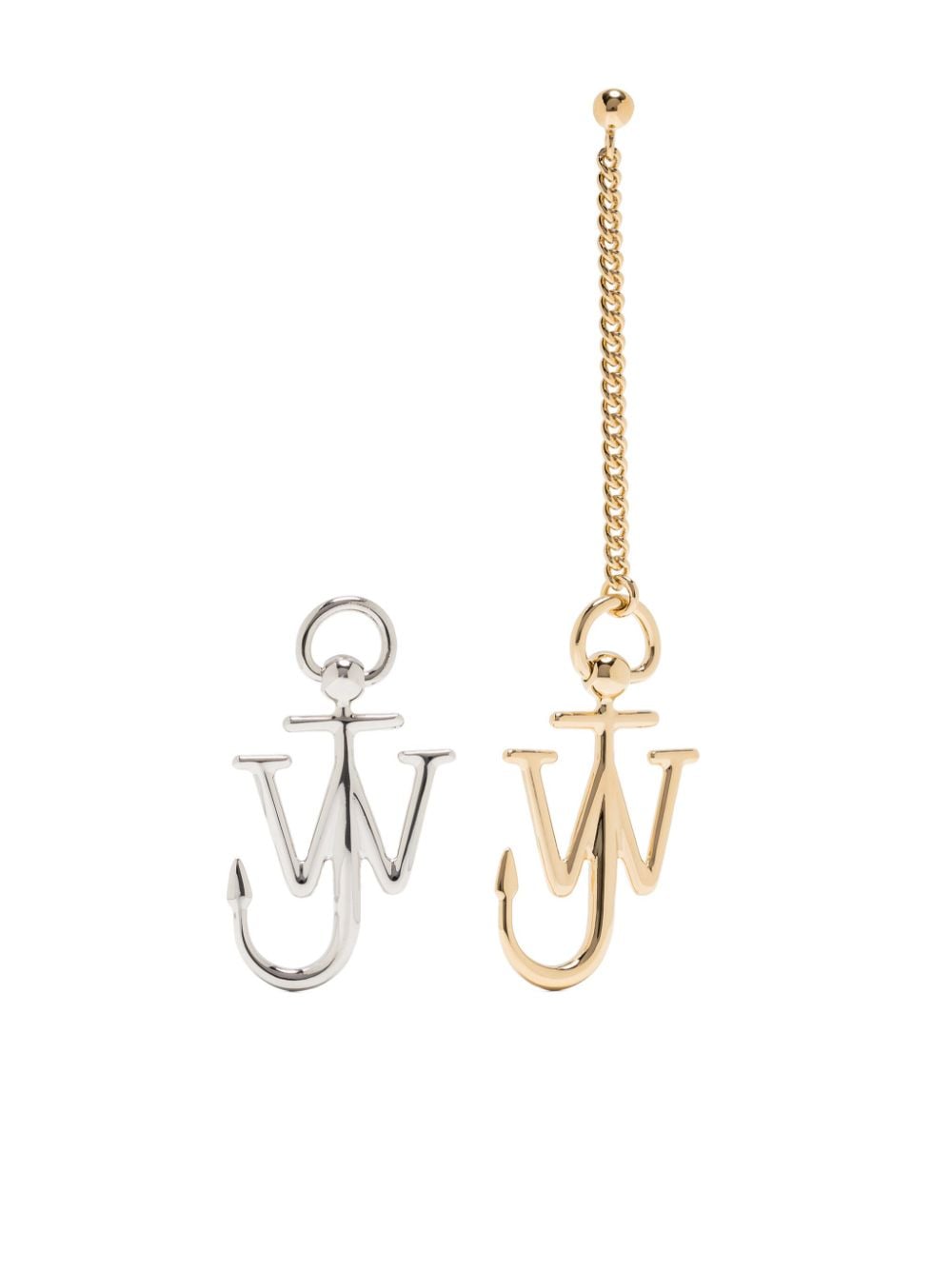 JW Anderson asymmetric anchor earrings - Gold von JW Anderson