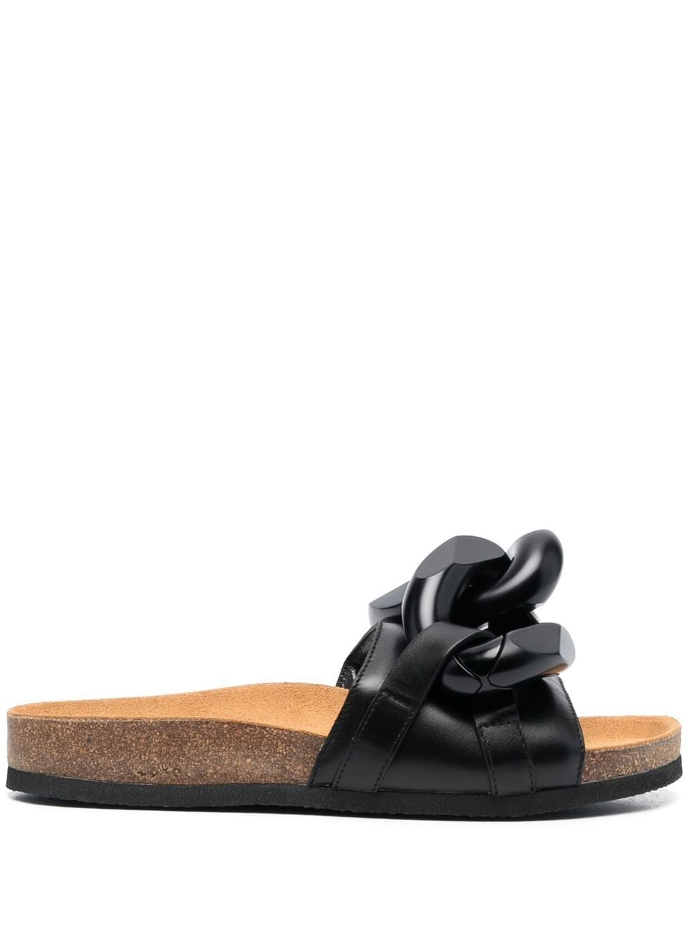 JW Anderson chain-link detail slides - Black von JW Anderson