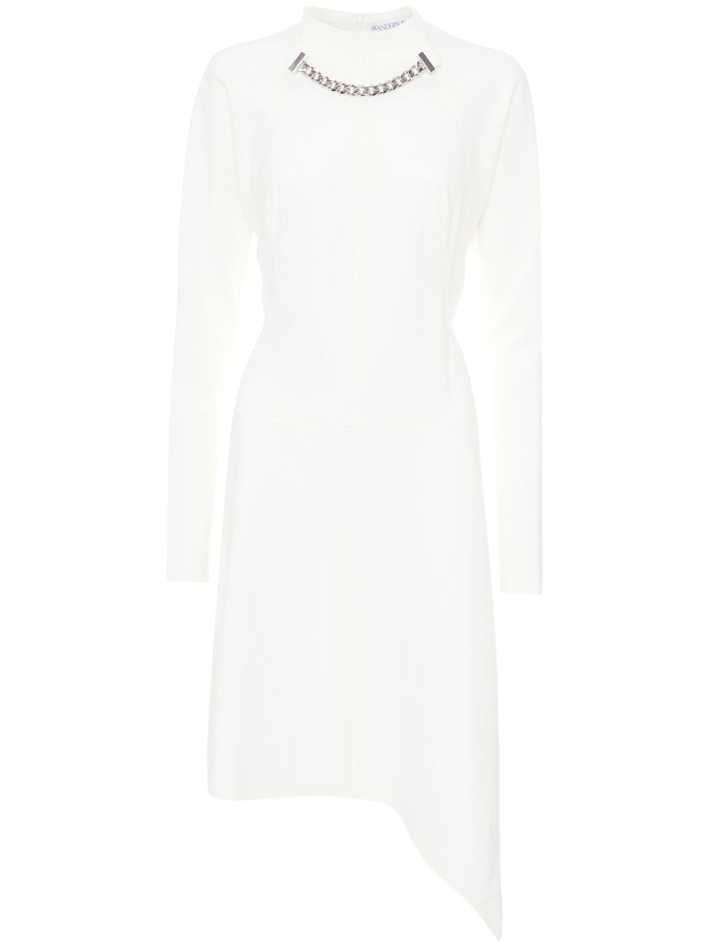 JW Anderson chain-neck asymmetric-hem dress - White von JW Anderson