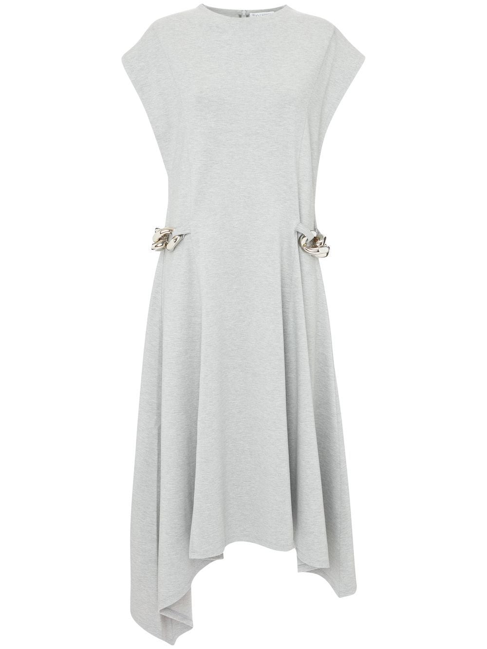 JW Anderson chained asymmetric-hem midi-dress - Grey von JW Anderson