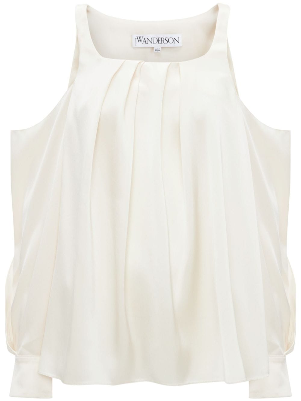 JW Anderson Twisted cold-shoulder blouse - White von JW Anderson