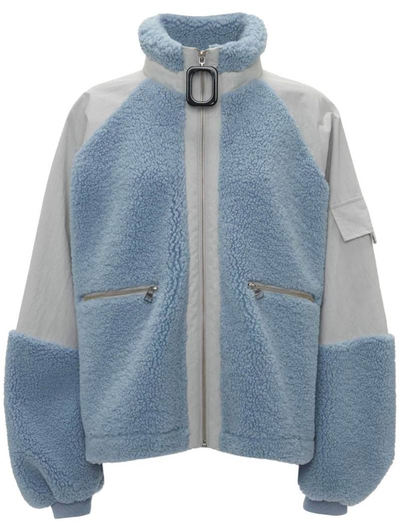 JW Anderson colour-block fleece track jacket - Blue von JW Anderson