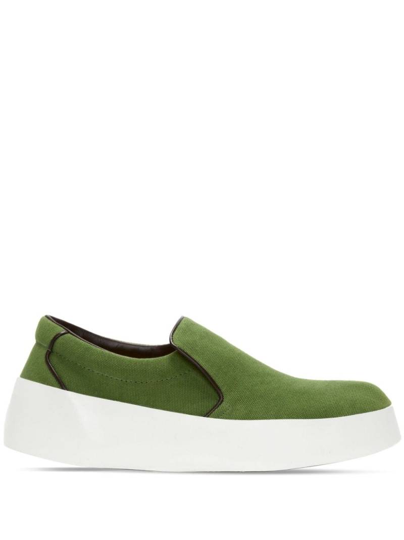 JW Anderson contrasting-sole slip-on sneakers - Green von JW Anderson