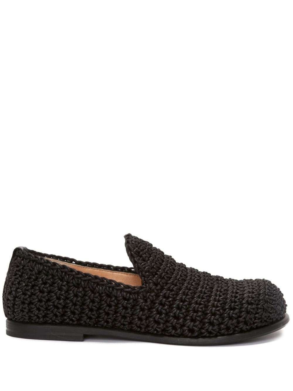 JW Anderson crochet mocassin loafers - Black von JW Anderson