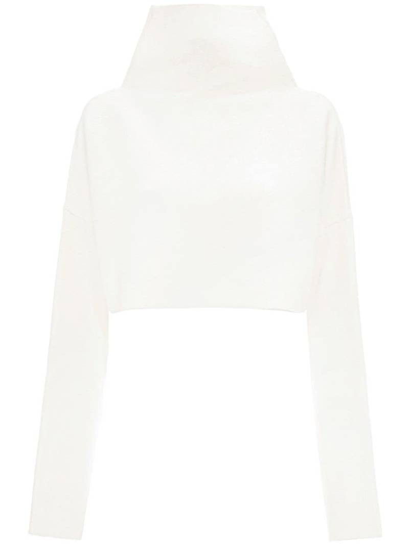 JW Anderson cut-out detailed cropped jumper - White von JW Anderson