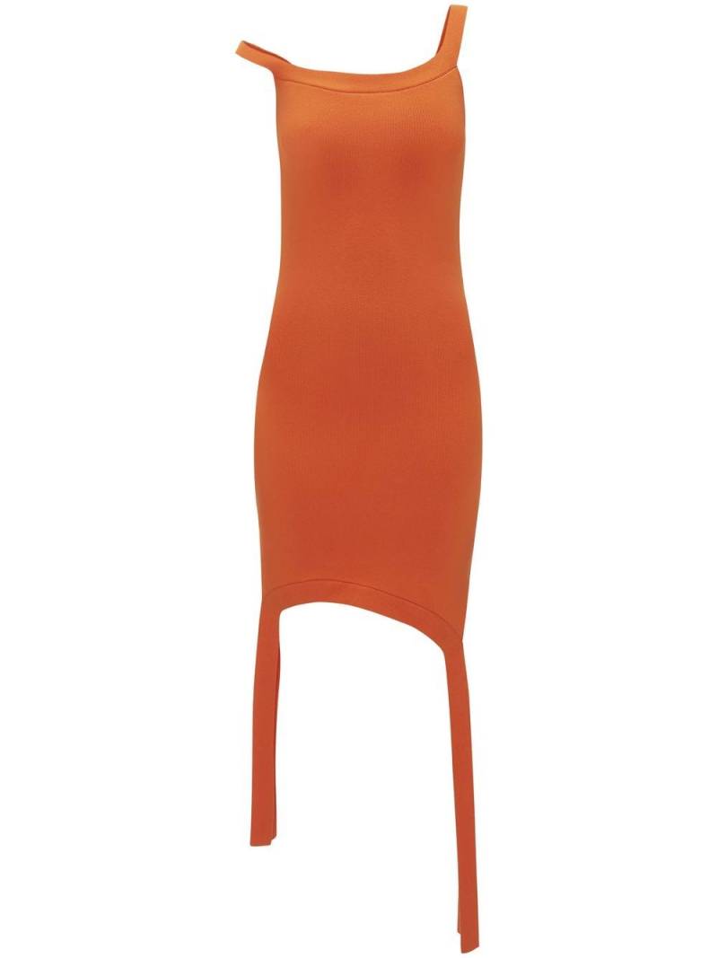 JW Anderson deconstructed knitted mini dress - Orange von JW Anderson