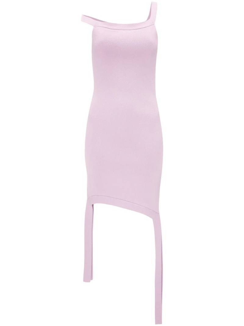 JW Anderson deconstructed knitted mini dress - Purple von JW Anderson