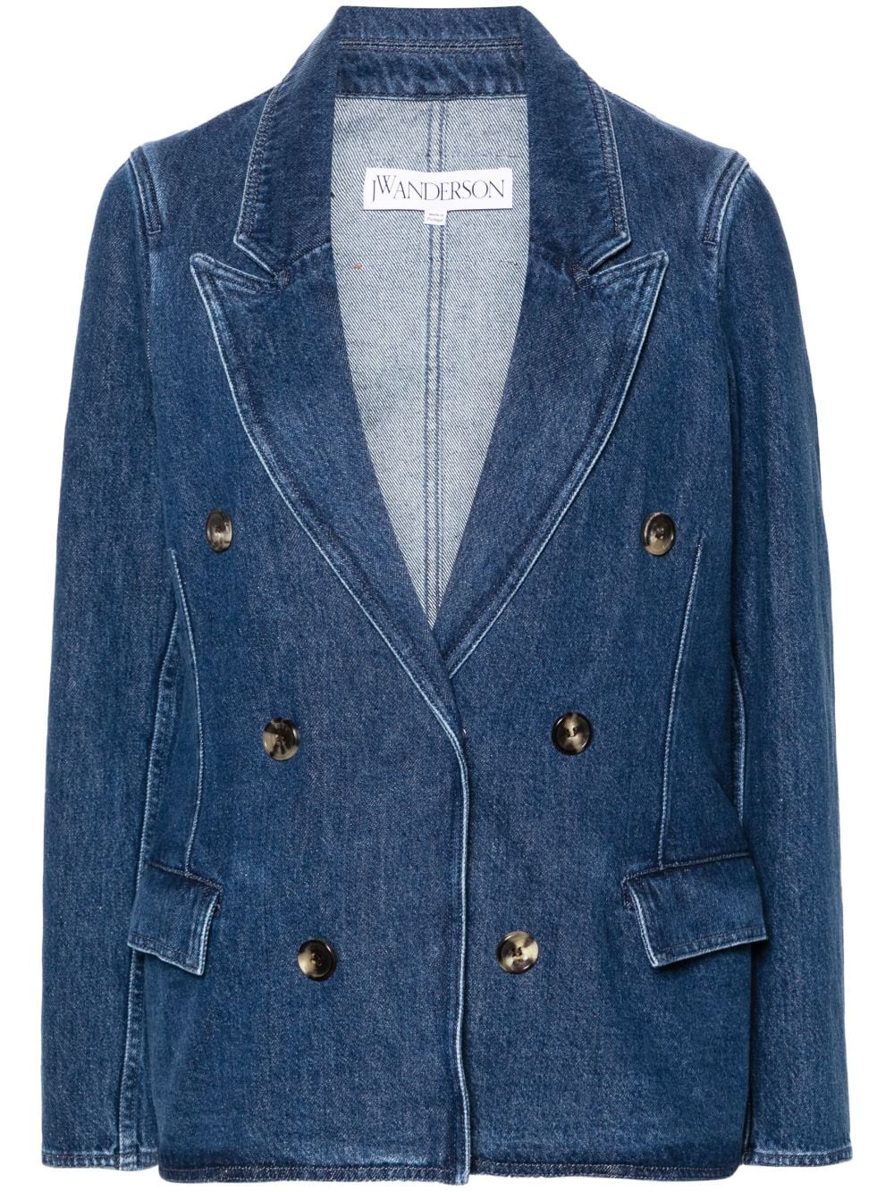 JW Anderson double-breasted denim blazer - Blue von JW Anderson