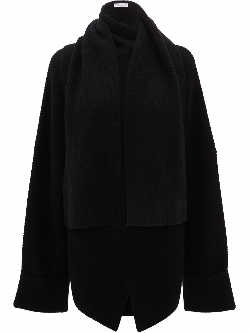 JW Anderson draped wrap cardigan - Black von JW Anderson