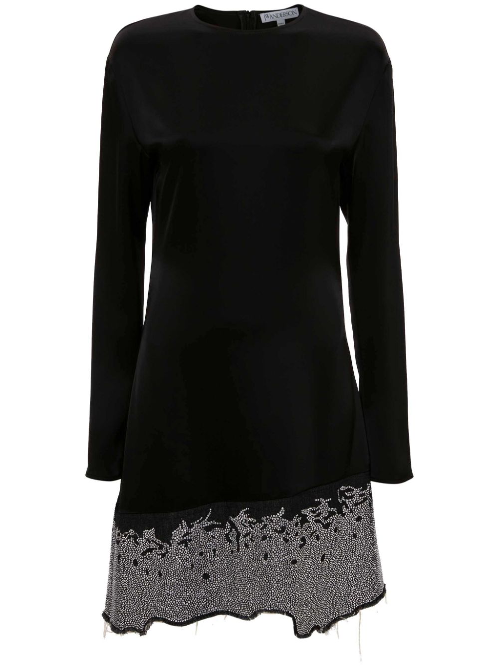 JW Anderson glitter-detail crew-neck minidress - Black von JW Anderson