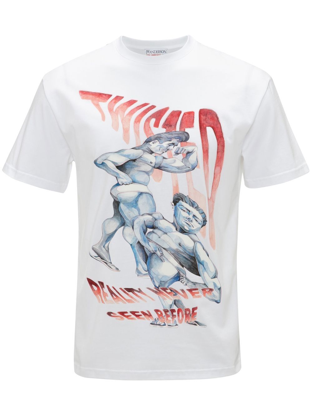 JW Anderson graphic-print cotton T-shirt - White von JW Anderson