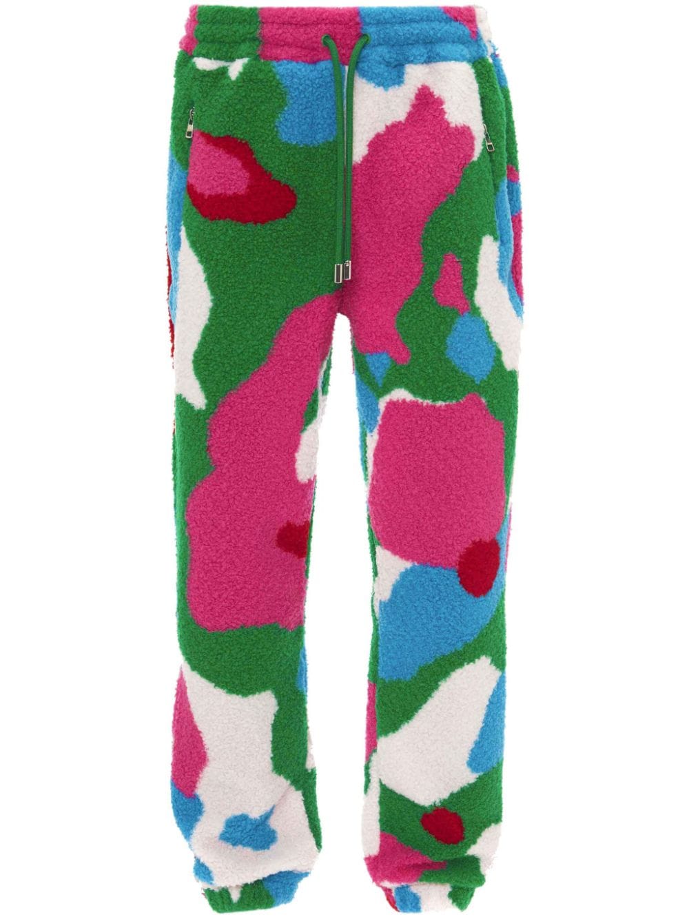 JW Anderson graphic-print fleece trousers - Pink von JW Anderson