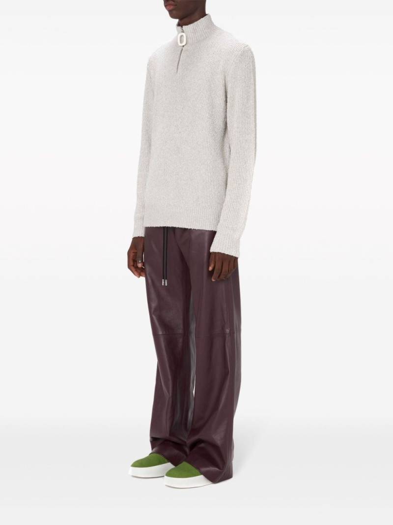 JW Anderson half-zip jumper - Grey von JW Anderson