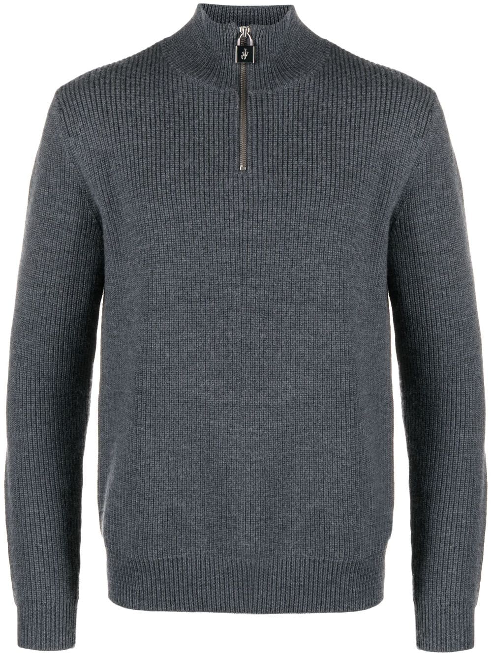 JW Anderson high-neck ribbed-knit jumper - Grey von JW Anderson