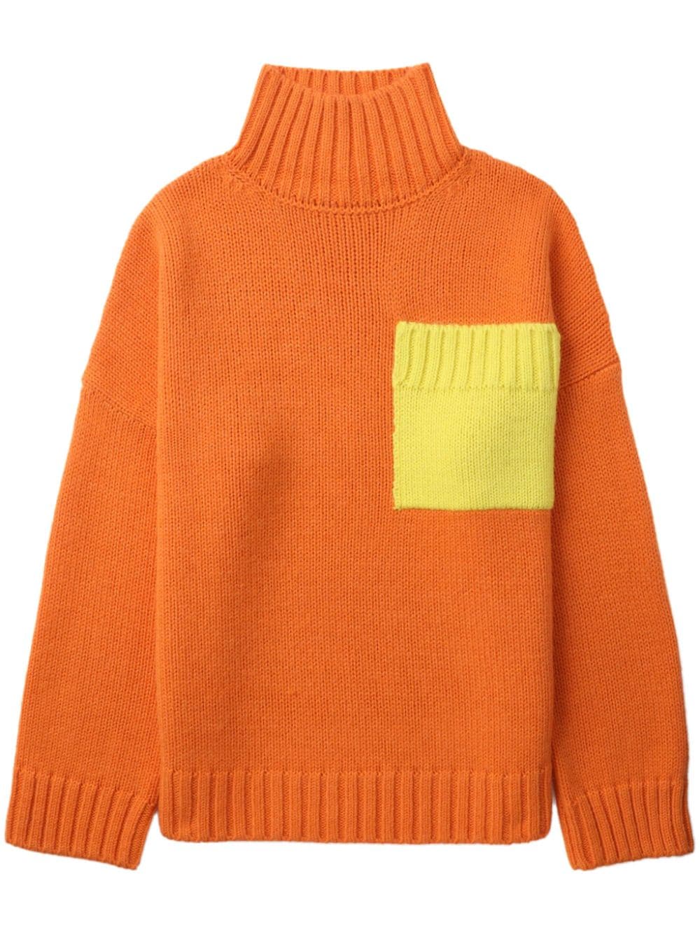 JW Anderson knitted patch-pocket jumper - Orange von JW Anderson