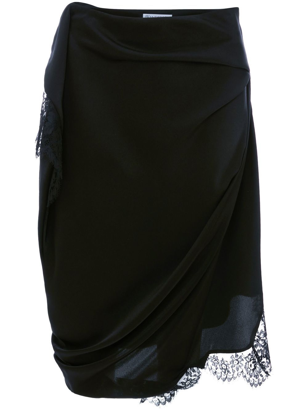 JW Anderson lace-trim slip skirt - Black von JW Anderson