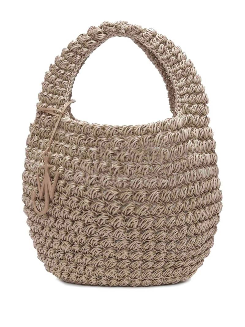 JW Anderson large Popcorn crochet tote bag - Neutrals von JW Anderson