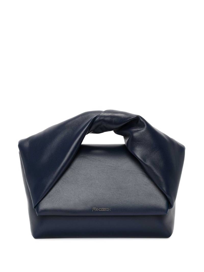JW Anderson large Twister leather bag - Blue von JW Anderson
