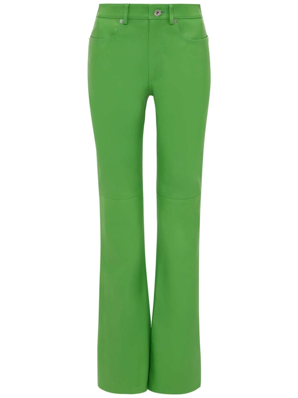 JW Anderson leather bootcut-leg trousers - Green von JW Anderson