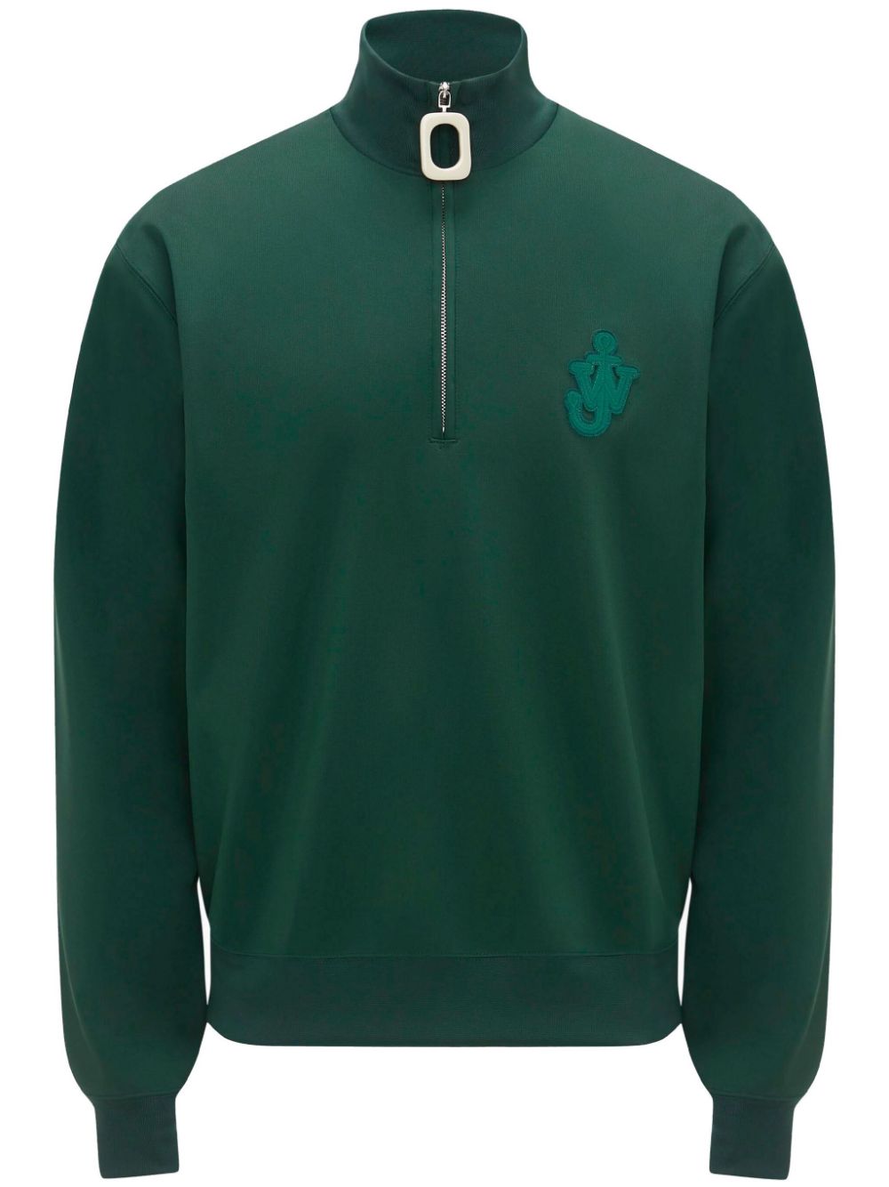 JW Anderson logo-appliqué sweatshirt - Green von JW Anderson