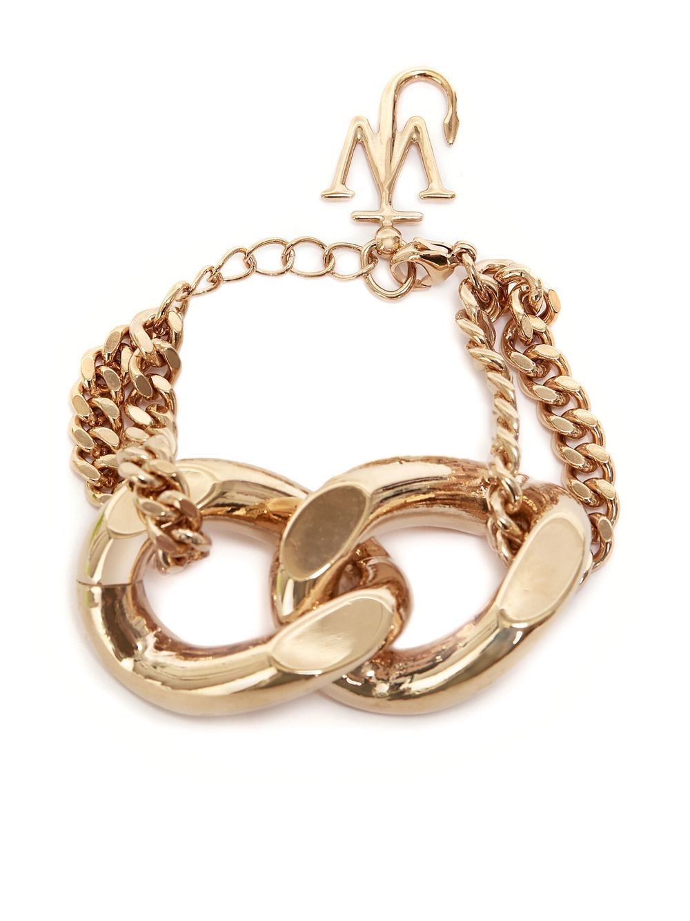 JW Anderson logo-detail chain-link bracelet - Gold von JW Anderson